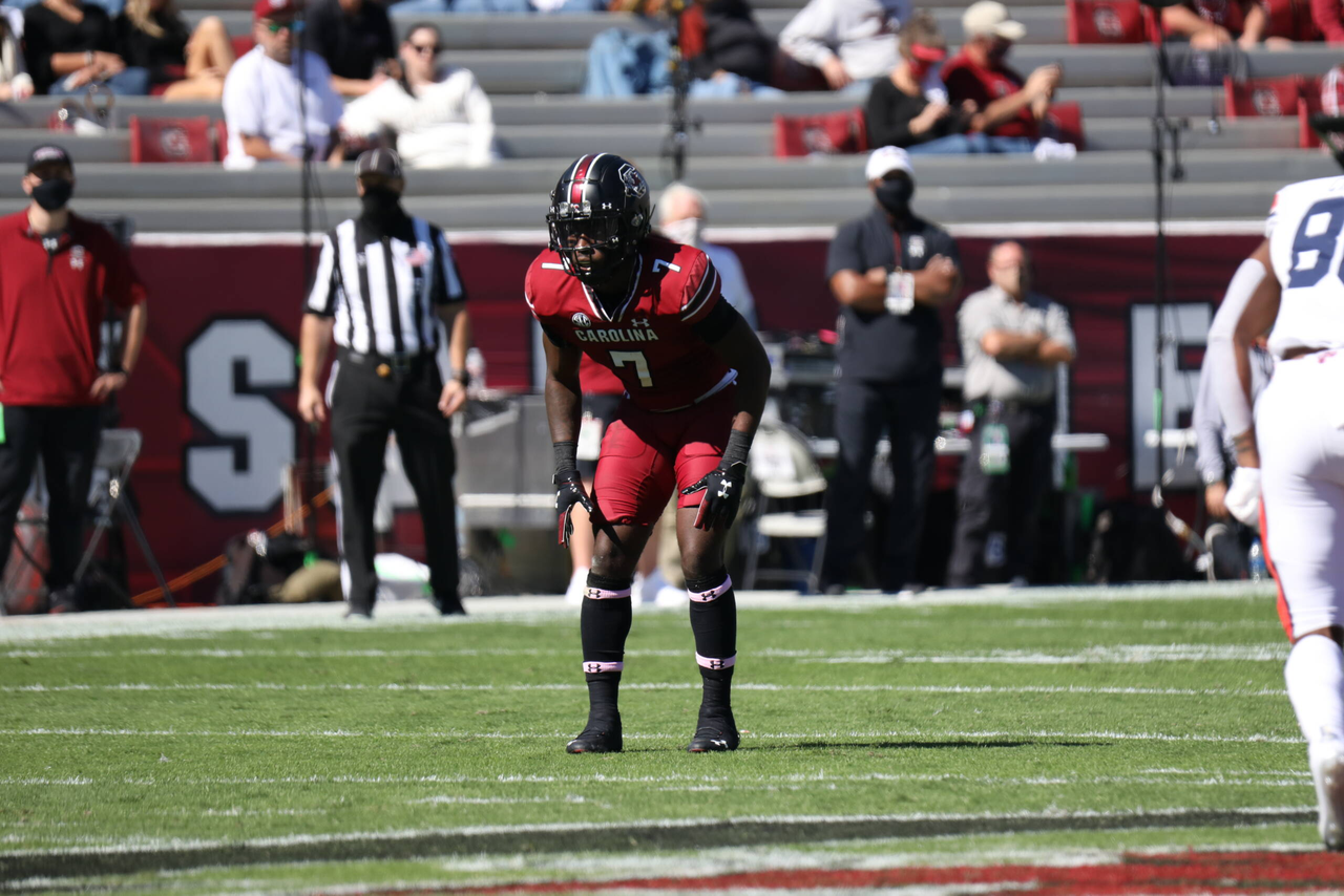 Jammie Robinson vs Auburn, 10/17/2020, Williams-Brice Stadium, Photos by South Carolina Athletics