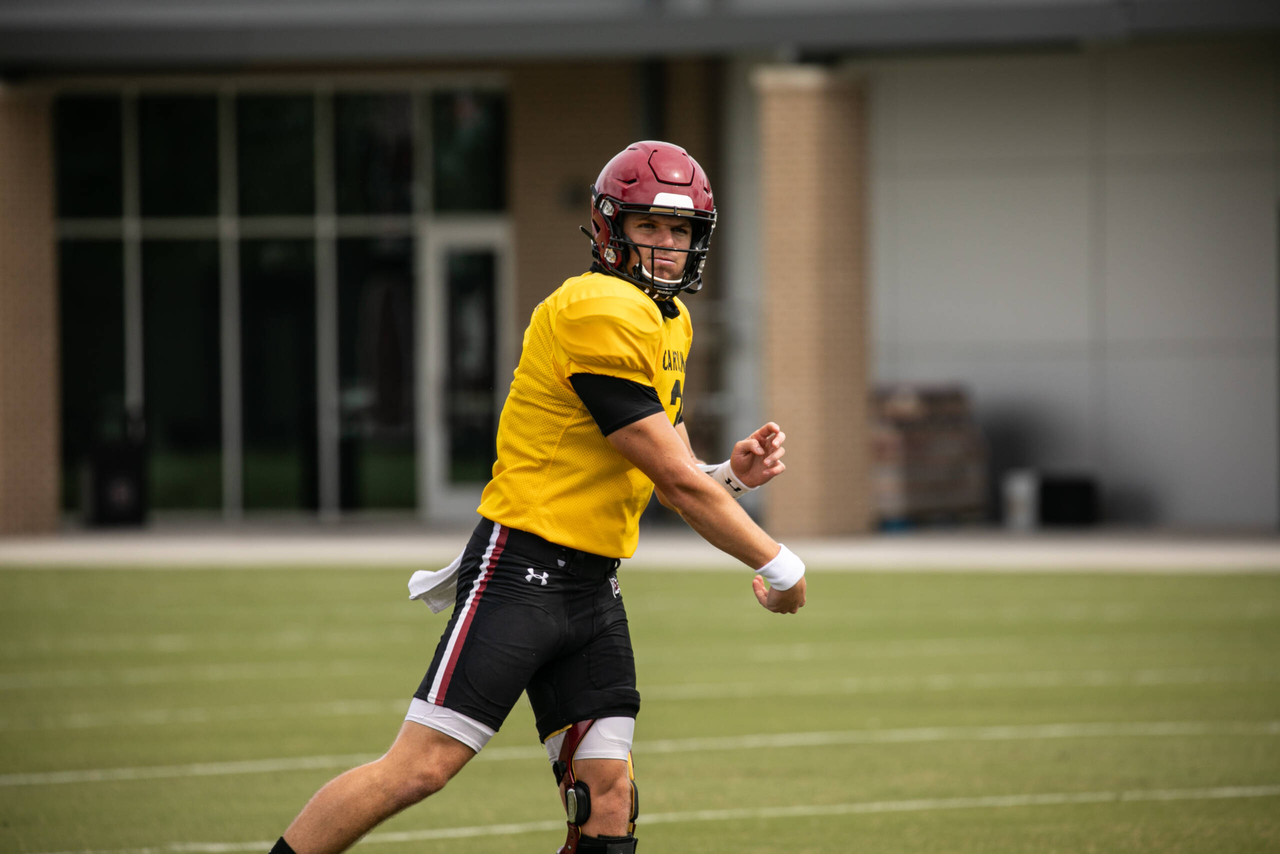 Ryan Hilinski (3) | Saturday, Aug. 22, 2020 | Ken & Cyndi Long Football Operations Center | Columbia, S.C. | Photos by South Carolina Athletics