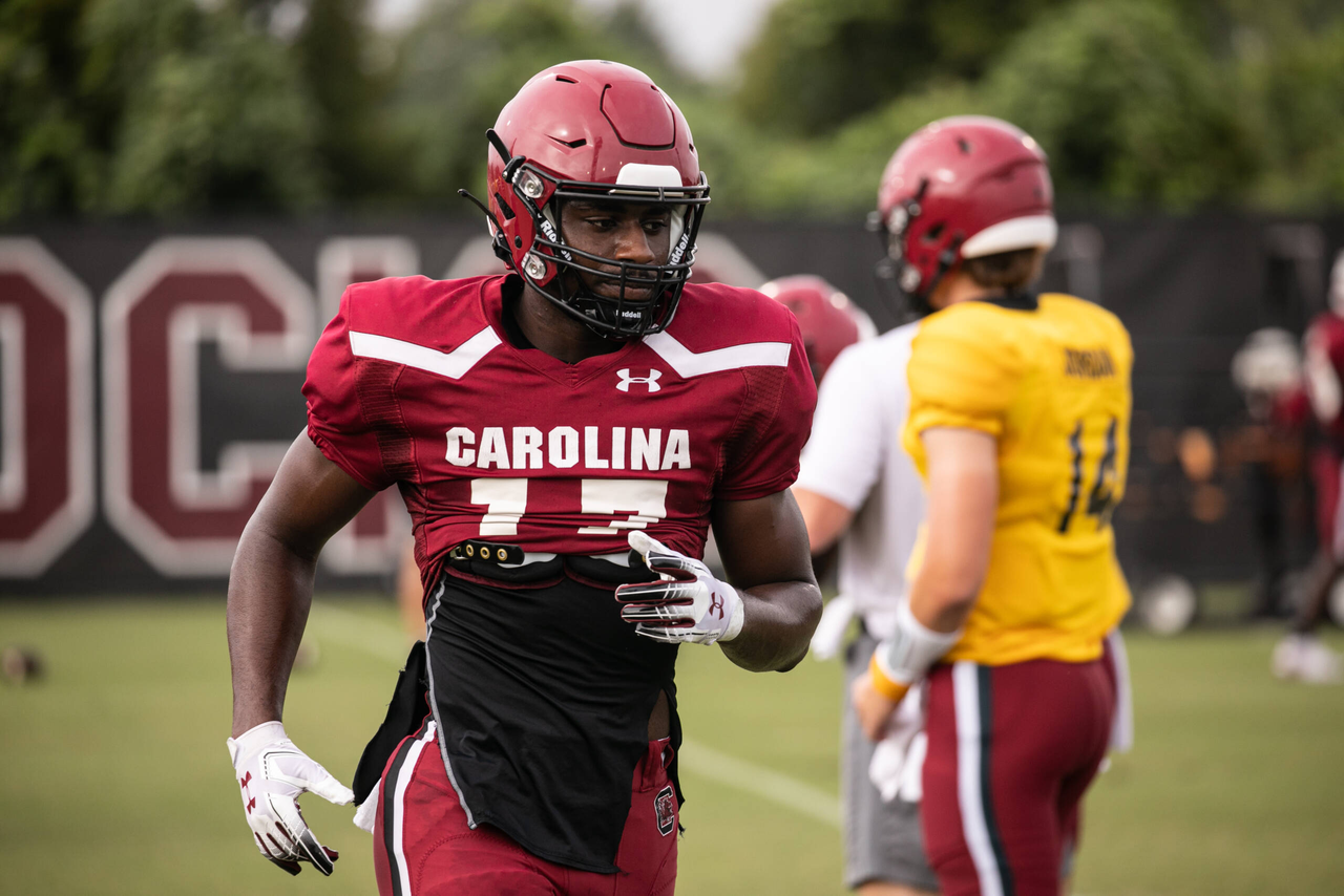 Xavier Legette (17) | Monday, Aug. 24, 2020 | Ken & Cyndi Long Football Operations Center | Columbia, S.C. | Photos by South Carolina Athletics
