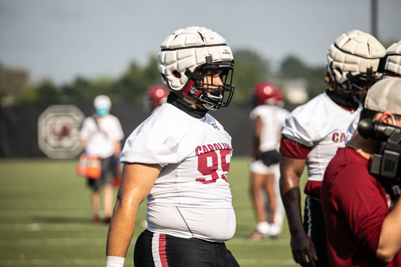 Alex Huntley (95) | Wednesday, Aug. 19, 2020 | Ken & Cyndi Long Football Operations Center | Columbia, S.C. | Photos by South Carolina Athletics
