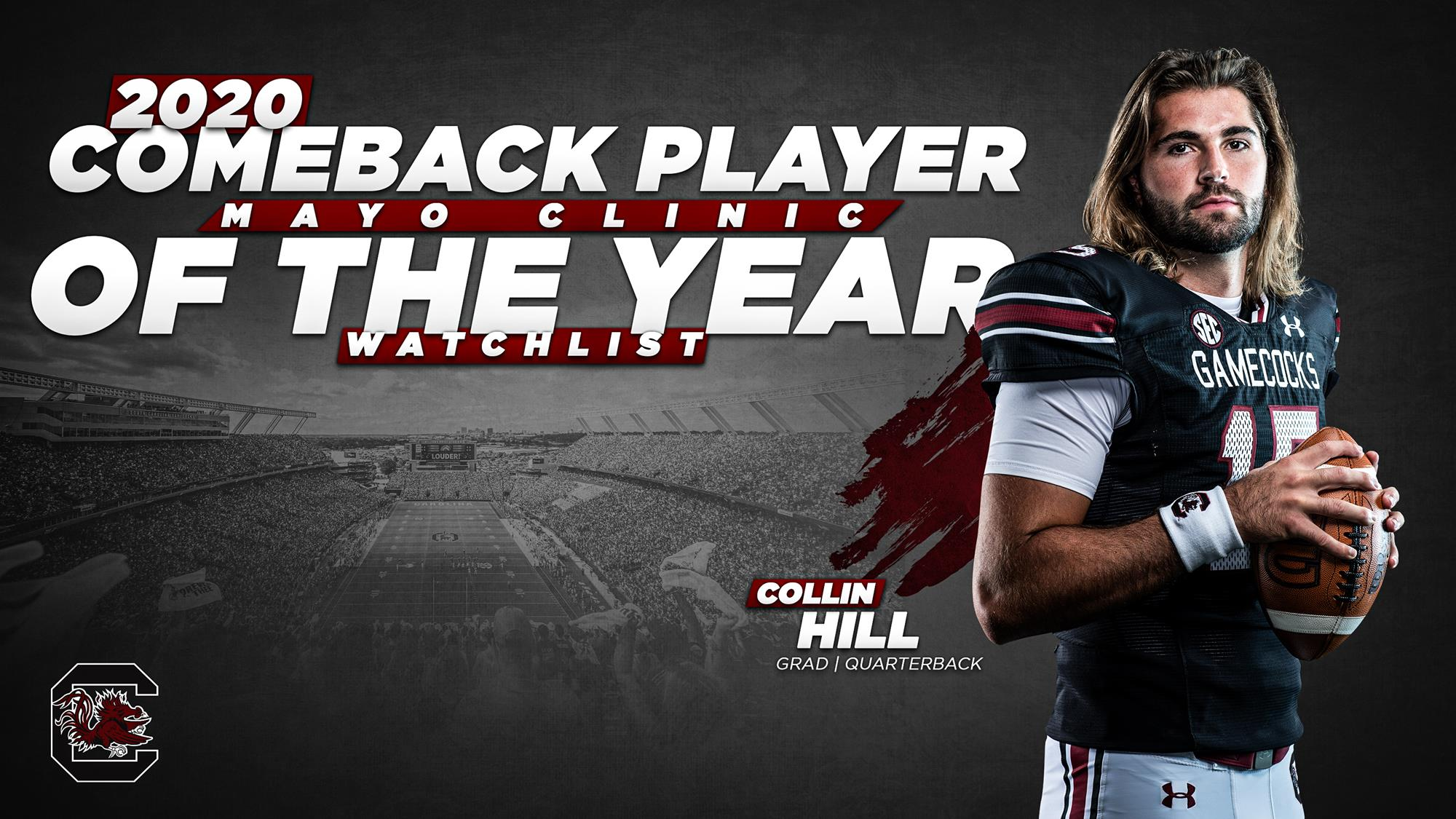 Collin Hill Nominated for 2020 Comeback Player of the Year Award