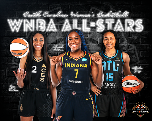 Gamecock 2023 WNBA All-Stars - A'ja Wilson, Aliyah Boston, Allisha Gray