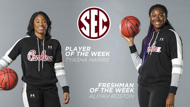 SEC Weekly Awards - Tyasha Harris, Aliyah Boston - 2/11/20