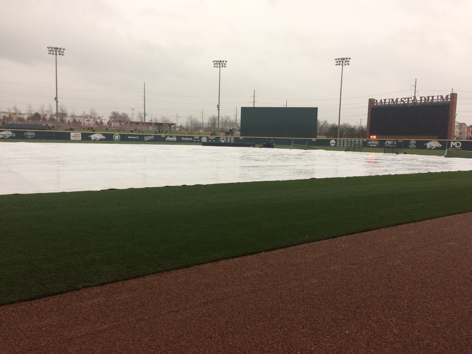 Baseball's Friday Game at Arkansas Postponed Due to Weather