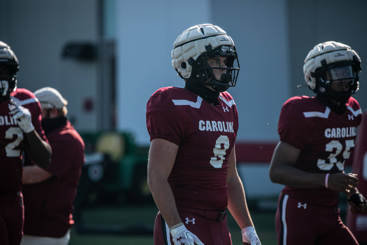 Nick Muse (9) | Tuesday, Sept. 8, 2020 | Ken & Cyndi Long Football Operations Center | Columbia, S.C. | Photos by South Carolina Athletics