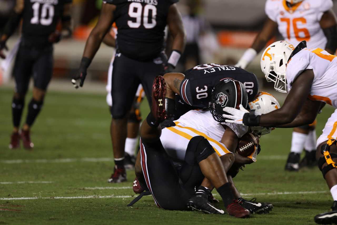 Damani Staley (30)  | Saturday, Sept. 26, 2020 | Williams-Brice Stadium | Columbia, S.C. | Photos by South Carolina Athletics