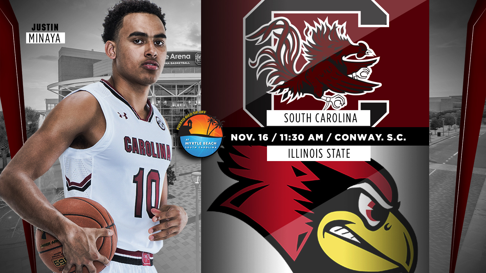 Gamecocks Face Illinois State In Puerto Rico Tip-Off Thursday