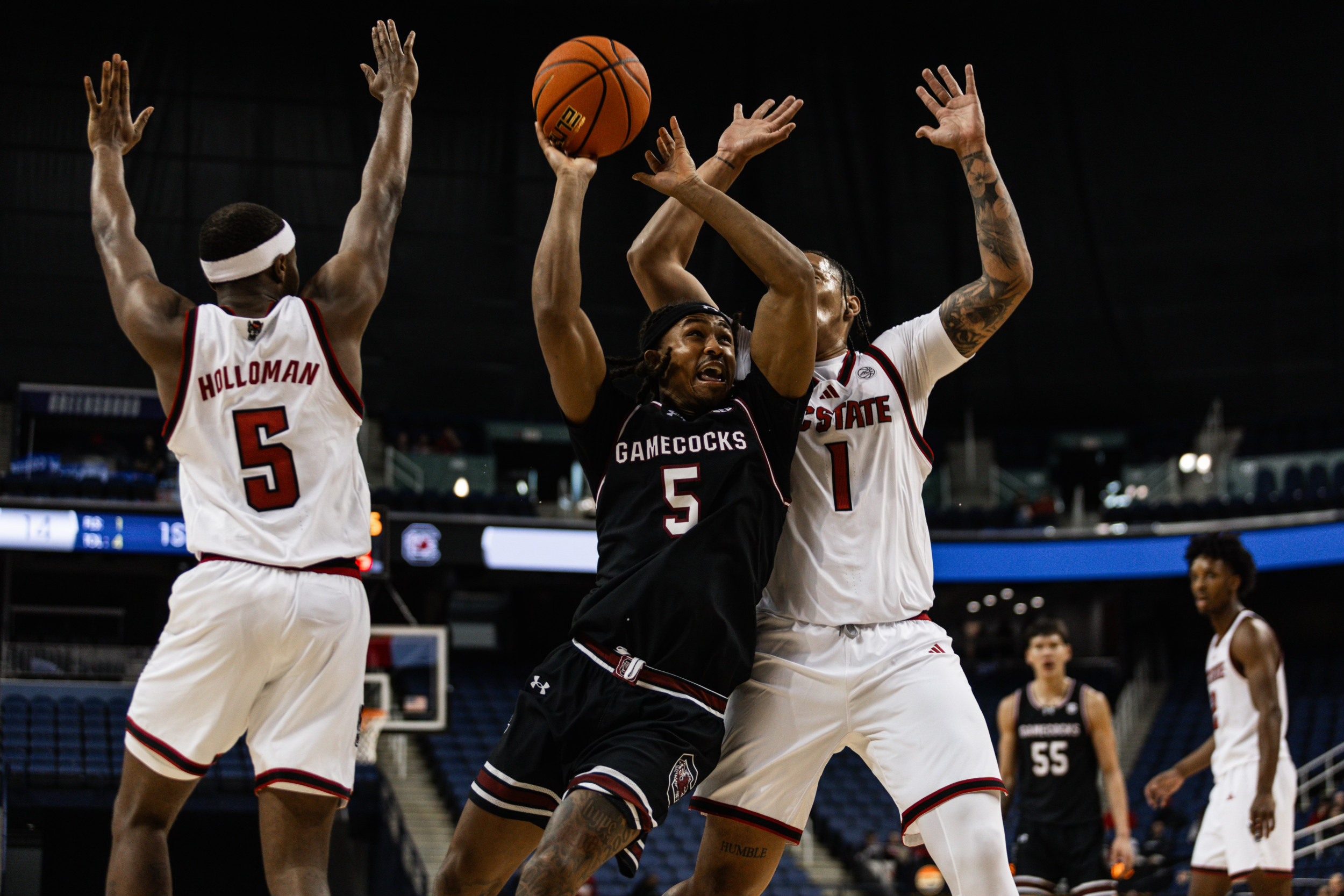 NC State Hits Late 3 to Top Gamecocks in Exhibition