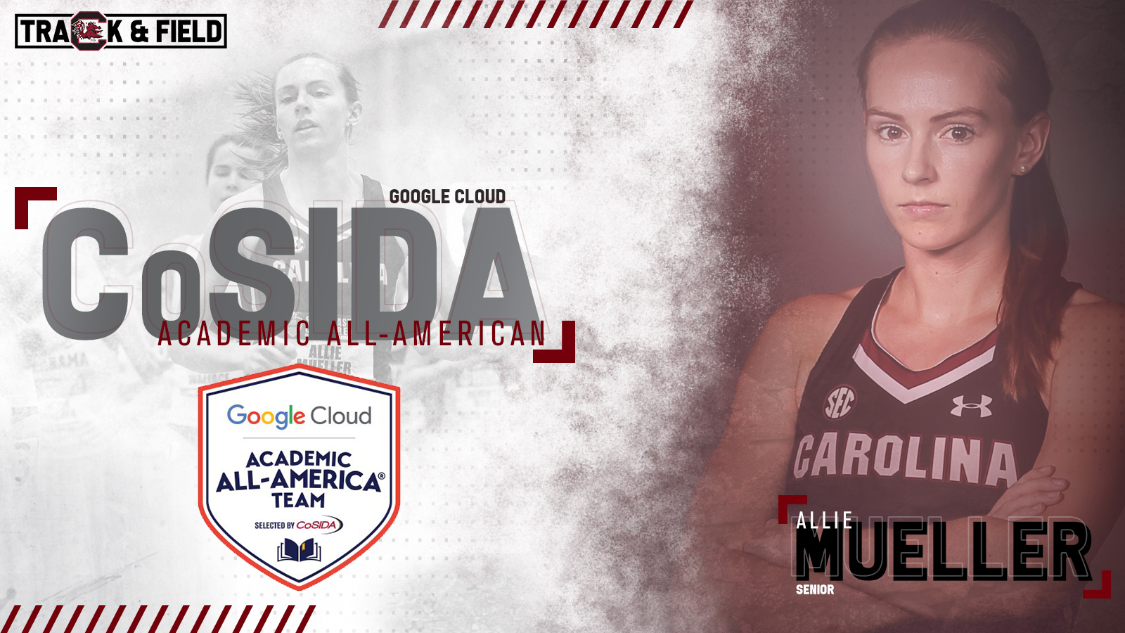 Mueller, Chance Selected as Google Cloud Academic All-Americans