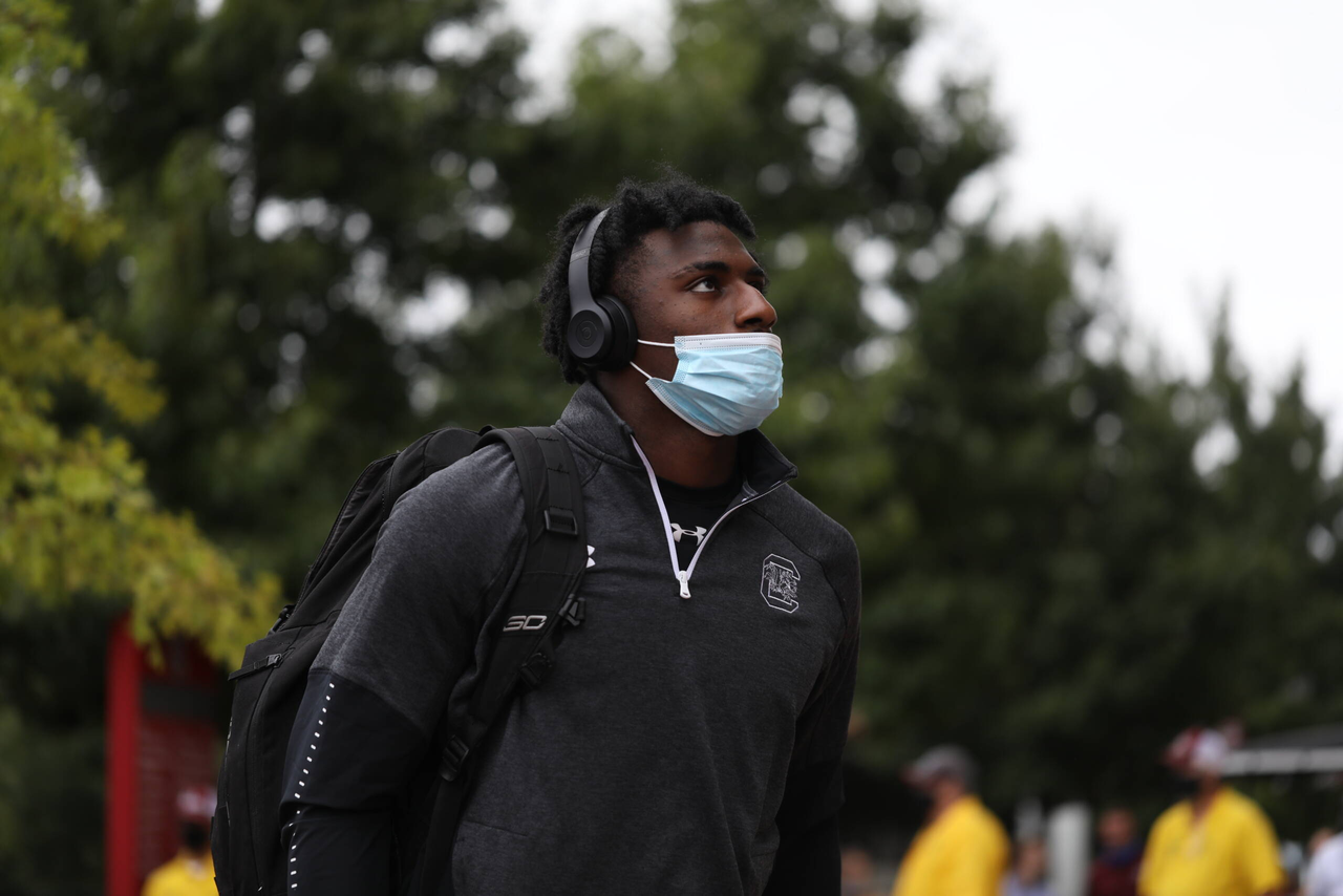 Xavier Legette (17) | Saturday, Sept. 26, 2020 | Williams-Brice Stadium | Columbia, S.C. | Photos by South Carolina Athletics