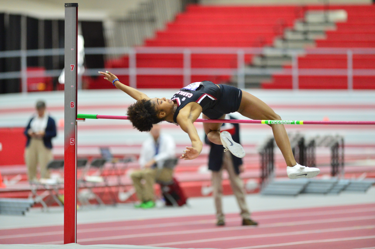 Jordan Fields in action at the SEC Championships | Feb. 22-23 | Photo by Gunnar Rathbun