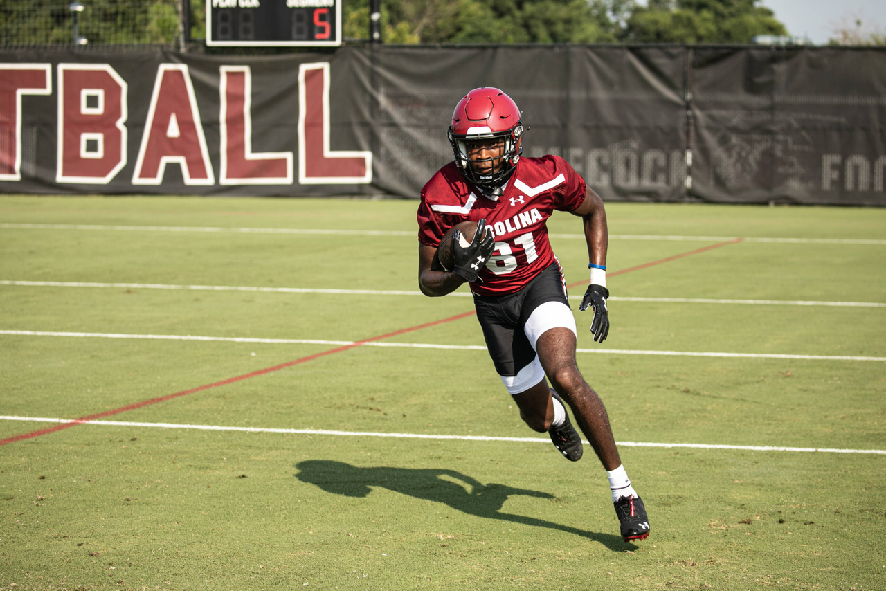 Jalen Brooks (81) Wednesday, Aug. 19, 2020 | Ken & Cyndi Long Football Operations Center | Columbia, S.C. | Photos by South Carolina Athletics