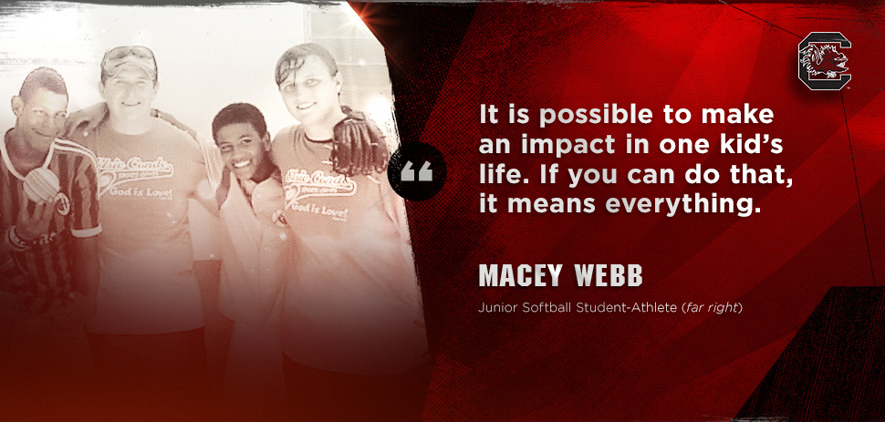 Macey Webb Earns SEC Softball Community Service Team Spot for Third Year