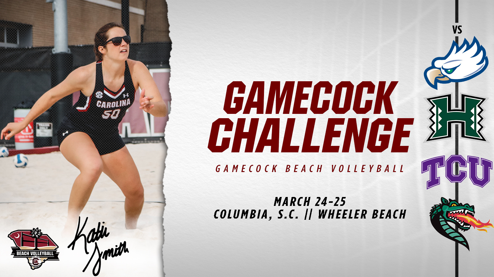 Beach Volleyball Hosts Gamecock Challenge,