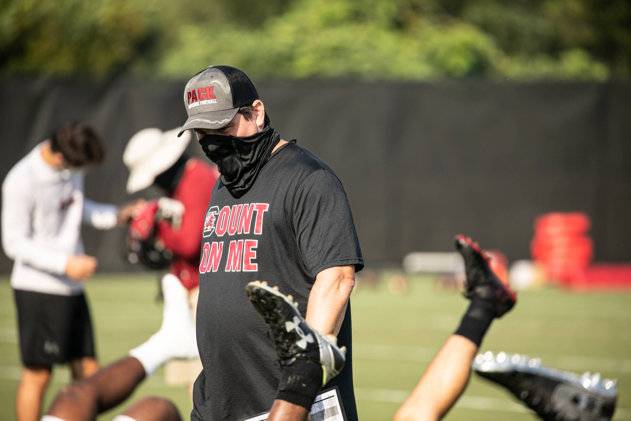 Head coach Will Muschamp | Wednesday, Aug. 19, 2020 | Ken & Cyndi Long Football Operations Center | Columbia, S.C. | Photos by South Carolina Athletics