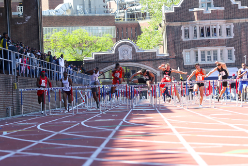Isaiah Moore in action at the 125th Penn Relays | Photo by Charles Revelle | April 27, 2019