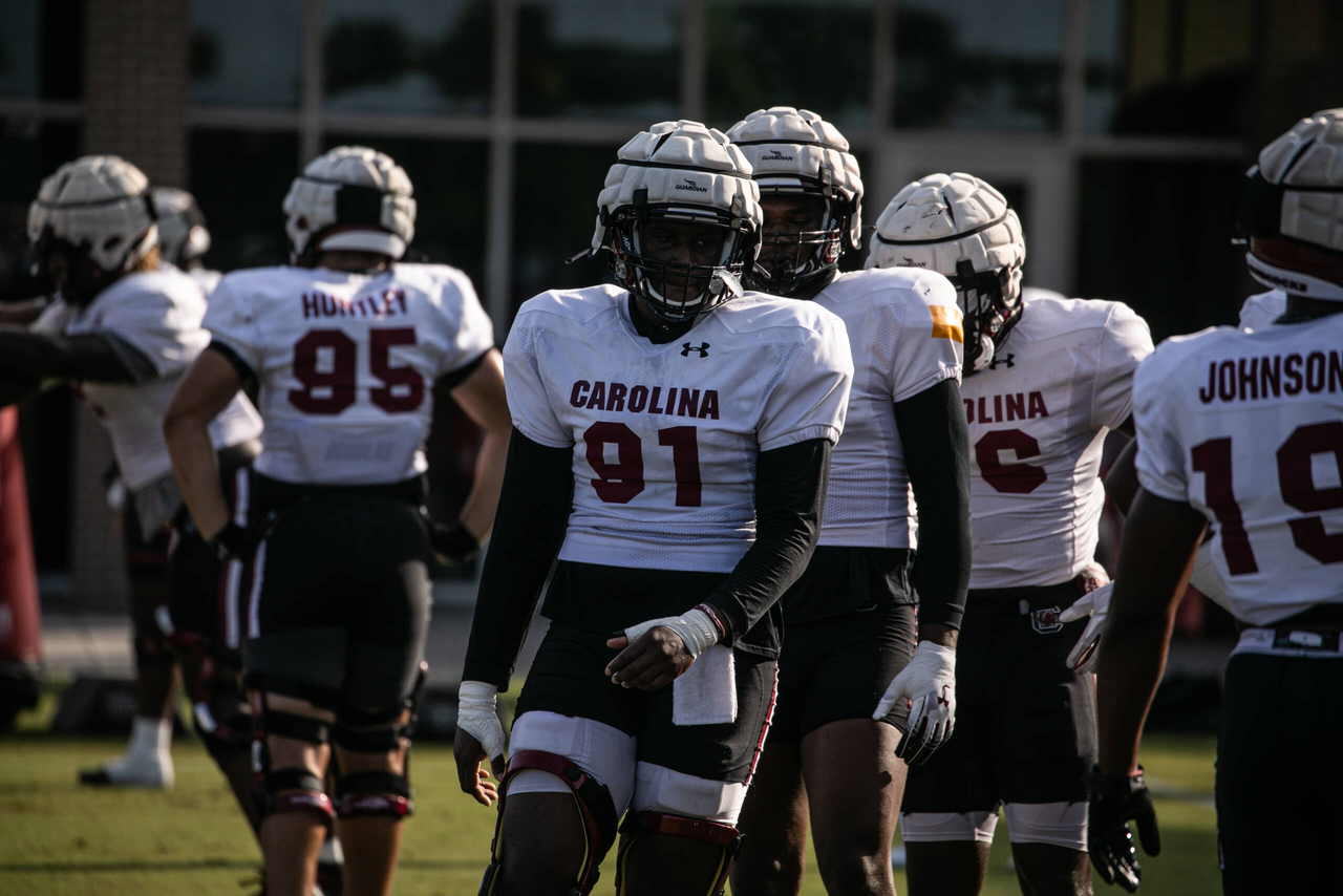 Tonka Hemingway (91) | Thursday, Aug. 27, 2020 | Ken & Cyndi Long Football Operations Center | Columbia, S.C. | Photos by South Carolina Athletics