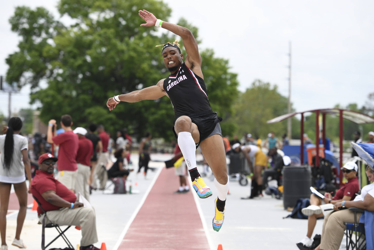 Yann Randrianasolo in action at the 2019 Gamecock Invitational | April 13, 2019 | Photo by Allen Sharpe