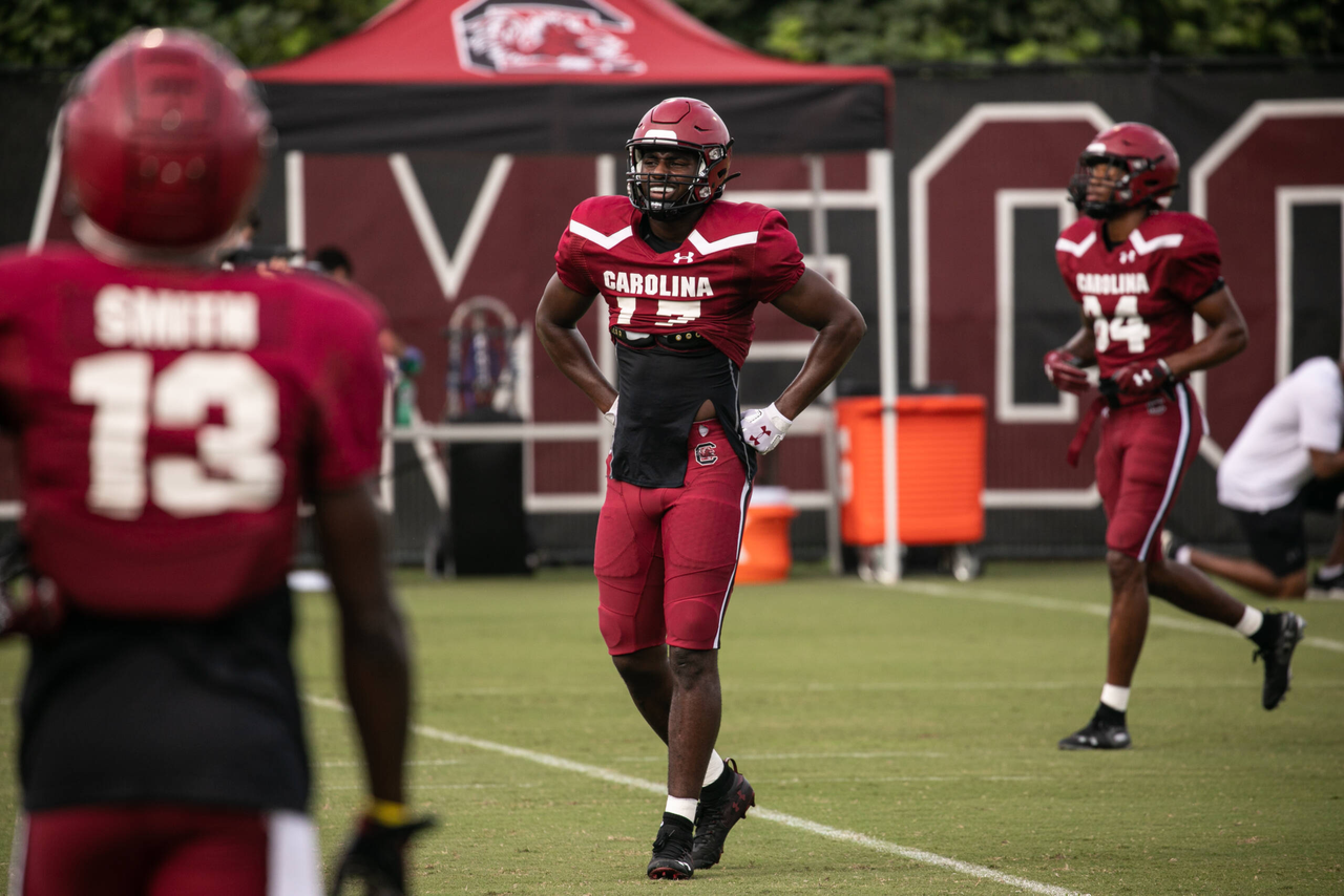 Xavier Legette (17) | Monday, Aug. 24, 2020 | Ken & Cyndi Long Football Operations Center | Columbia, S.C. | Photos by South Carolina Athletics