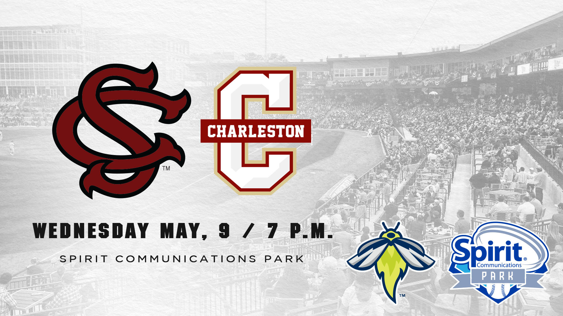 Baseball Faces College of Charleston in Spirit Communications Park