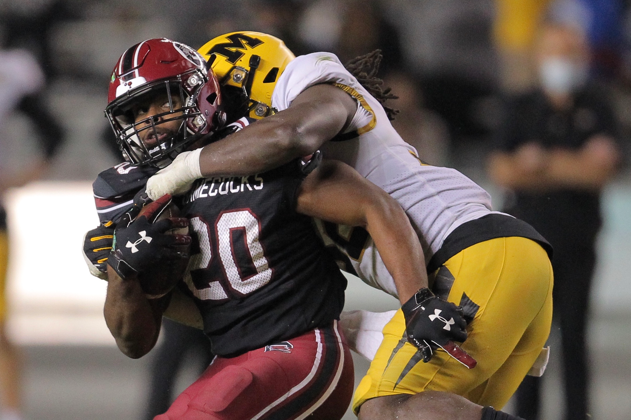 Kevin Harris on Saturday Nov. 21, 2020 in Columbia, S.C. (Travis Bell/SIDELINE CAROLINA)