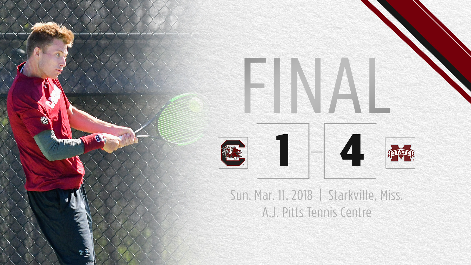 Gamecocks Drop Road Match at No. 27 Mississippi State
