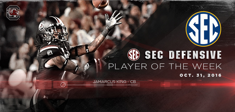 King Named SEC Defensive Player of the Week