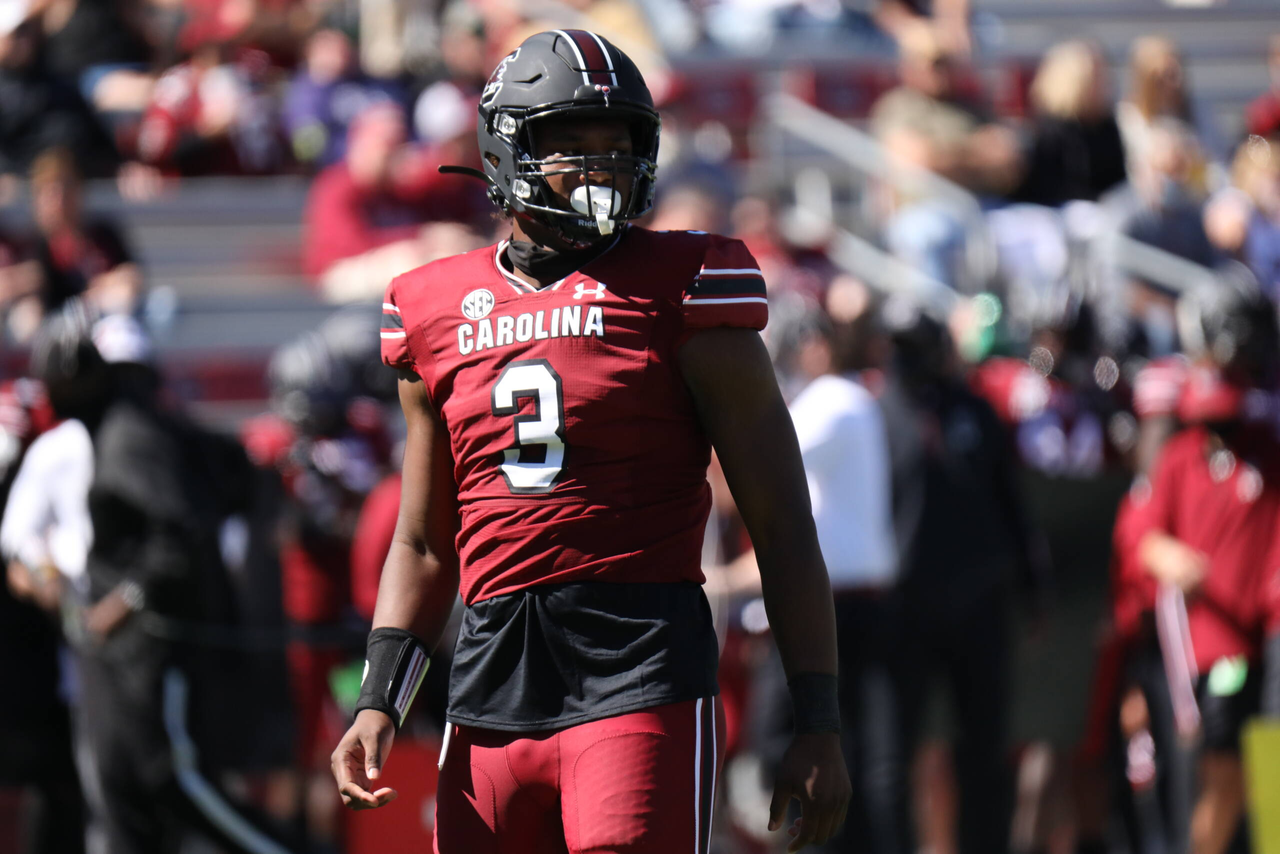 Jordan Burch vs Auburn, 10/17/2020, Williams-Brice Stadium, Photos by South Carolina Athletics