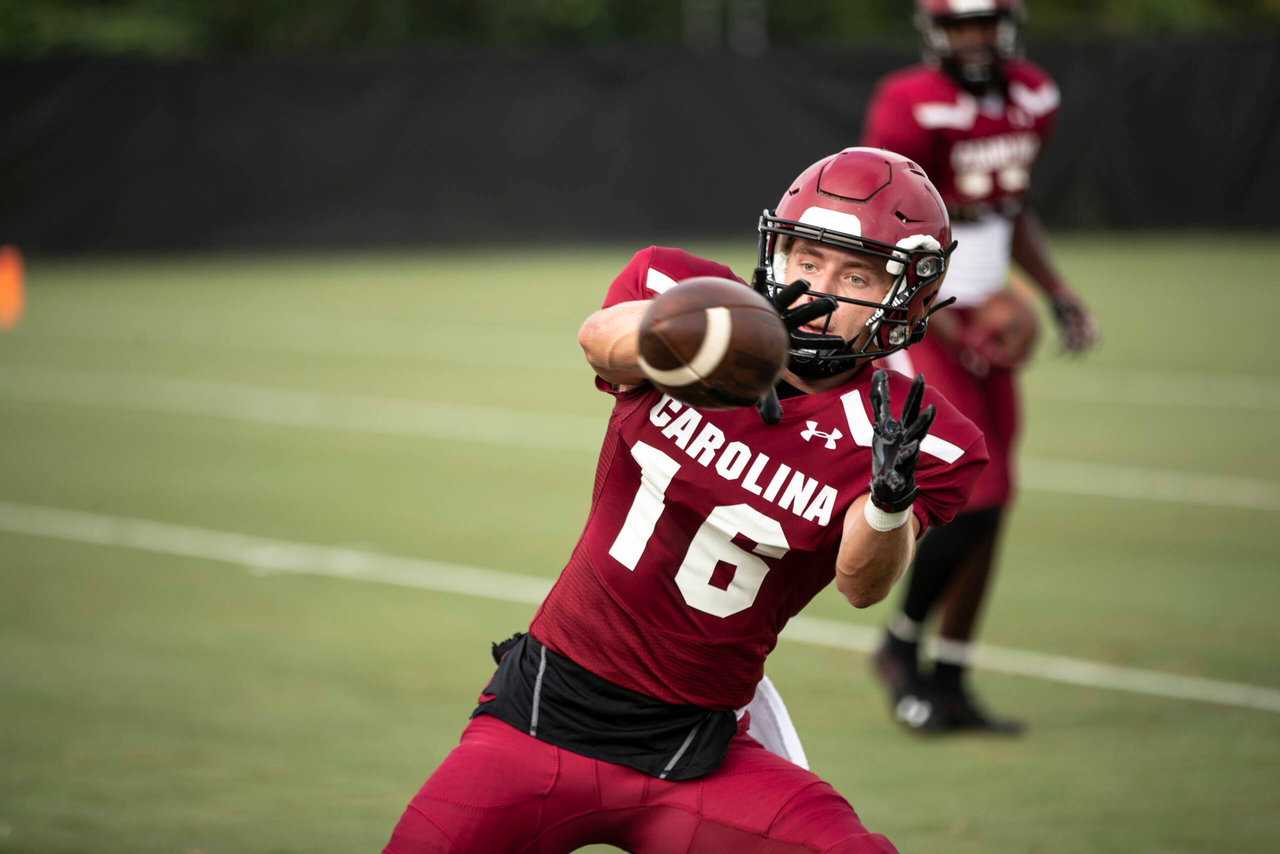 Trey Adkins (16) | Tuesday, Sept. 1, 2020 | Ken & Cyndi Long Football Operations Center | Columbia, S.C. | Photos by South Carolina Athletics