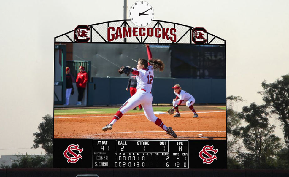 Construction On Softball Video Board Begins