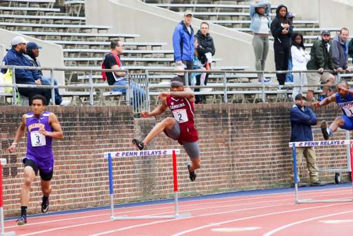 Quincy Hall in action at the 125th Penn Relays | Photo by Charles Revelle | April 26, 2019