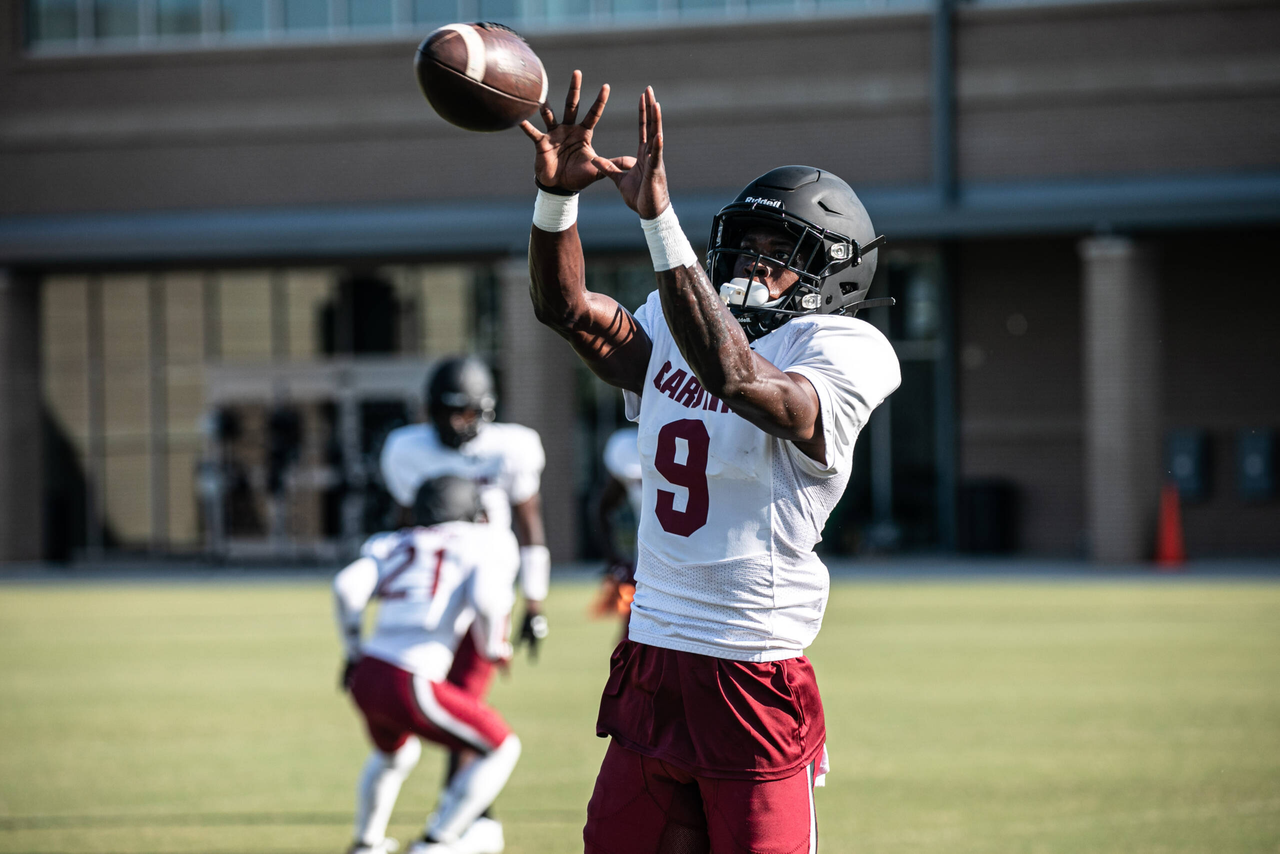 Cam Smith (9) | Tuesday, Sept. 8, 2020 | Ken & Cyndi Long Football Operations Center | Columbia, S.C. | Photos by South Carolina Athletics