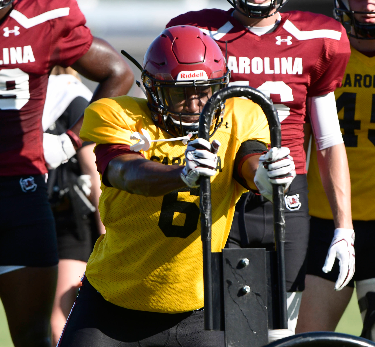TJ Brunson at practice | Aug. 6, 2018 | Photo by Allen Sharpe