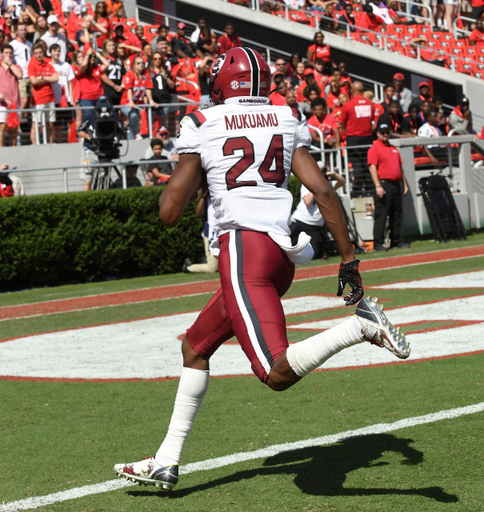 Israel Mukuamu (24) at Georgia (Oct. 12, 2019)