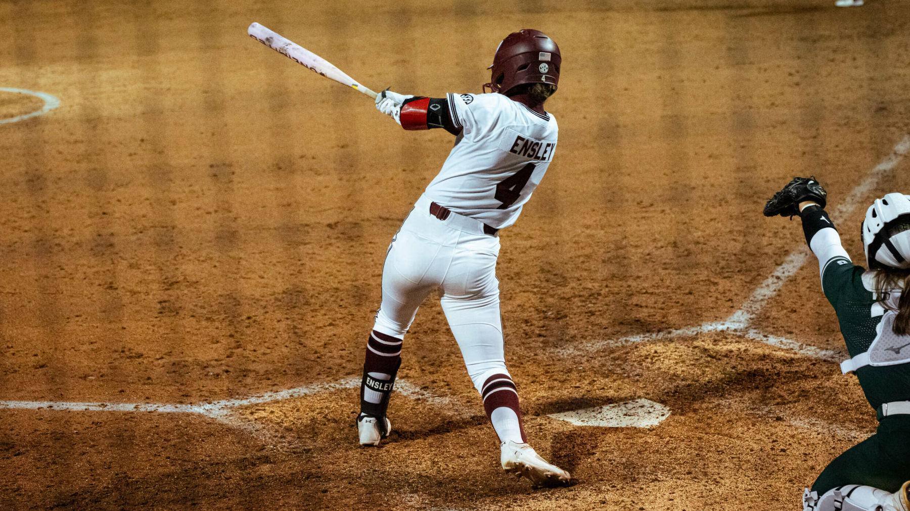 Ensley’s Grand Slam Powers No. 19 Softball to Run-Rule Victory