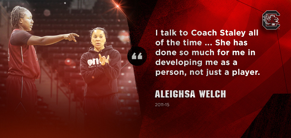 Former Gamecock Aleighsa Welch Continues to Make the Most of Opportunities