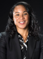 Dawn Staley receives support from Dobbins, Sports