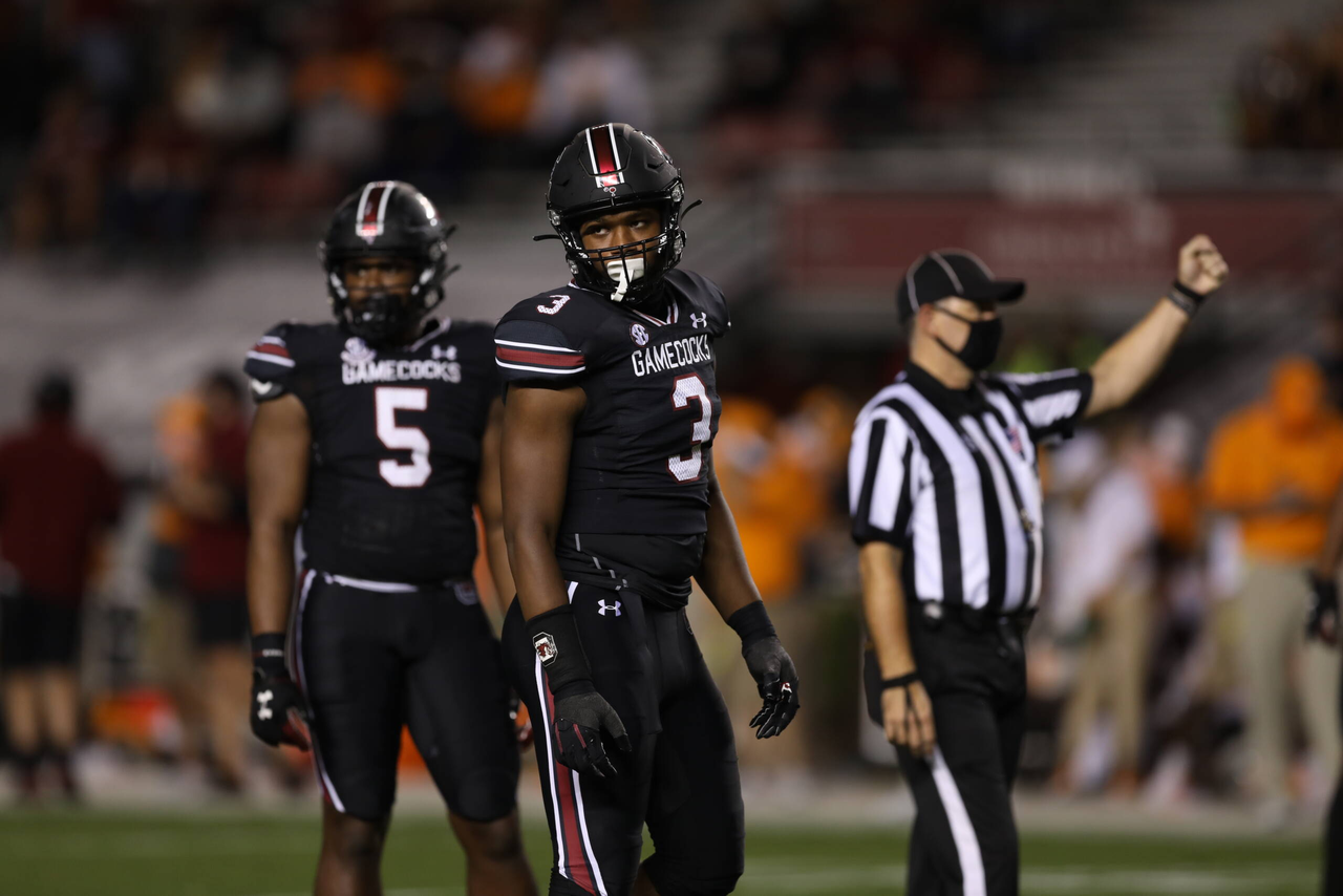 Jordan Burch (3)  | Saturday, Sept. 26, 2020 | Williams-Brice Stadium | Columbia, S.C. | Photos by South Carolina Athletics