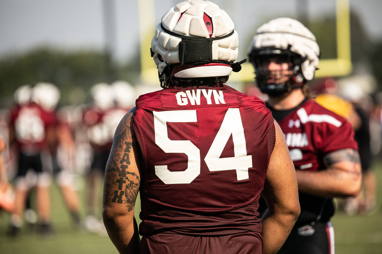 Jovaughn Gwyn (54) | Wednesday, Aug. 19, 2020 | Ken & Cyndi Long Football Operations Center | Columbia, S.C. | Photos by South Carolina Athletics
