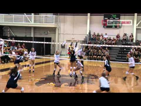 South Carolina Volleyball vs. Akron - Highlights