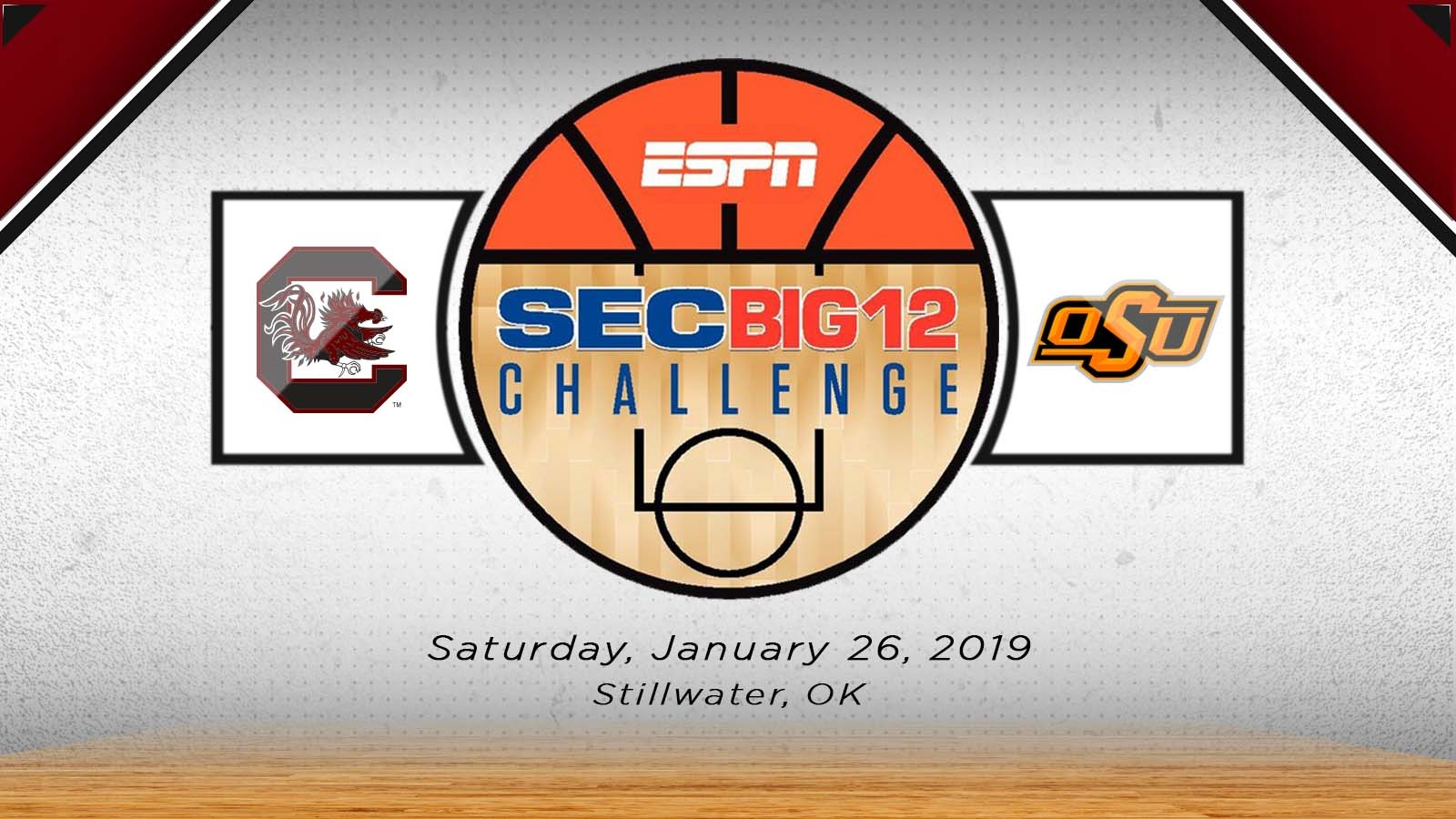 Gamecocks travel to OSU for 2019 SEC/Big 12 Challenge