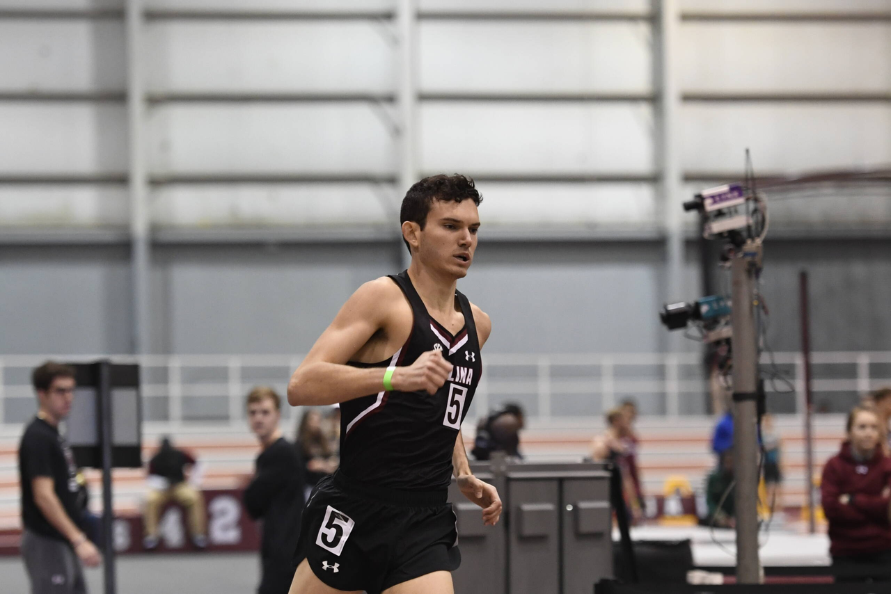 Blake Newcomb in action at the Gamecock Inaugural | Jan. 19, 2019 | Photo by Allen Sharpe