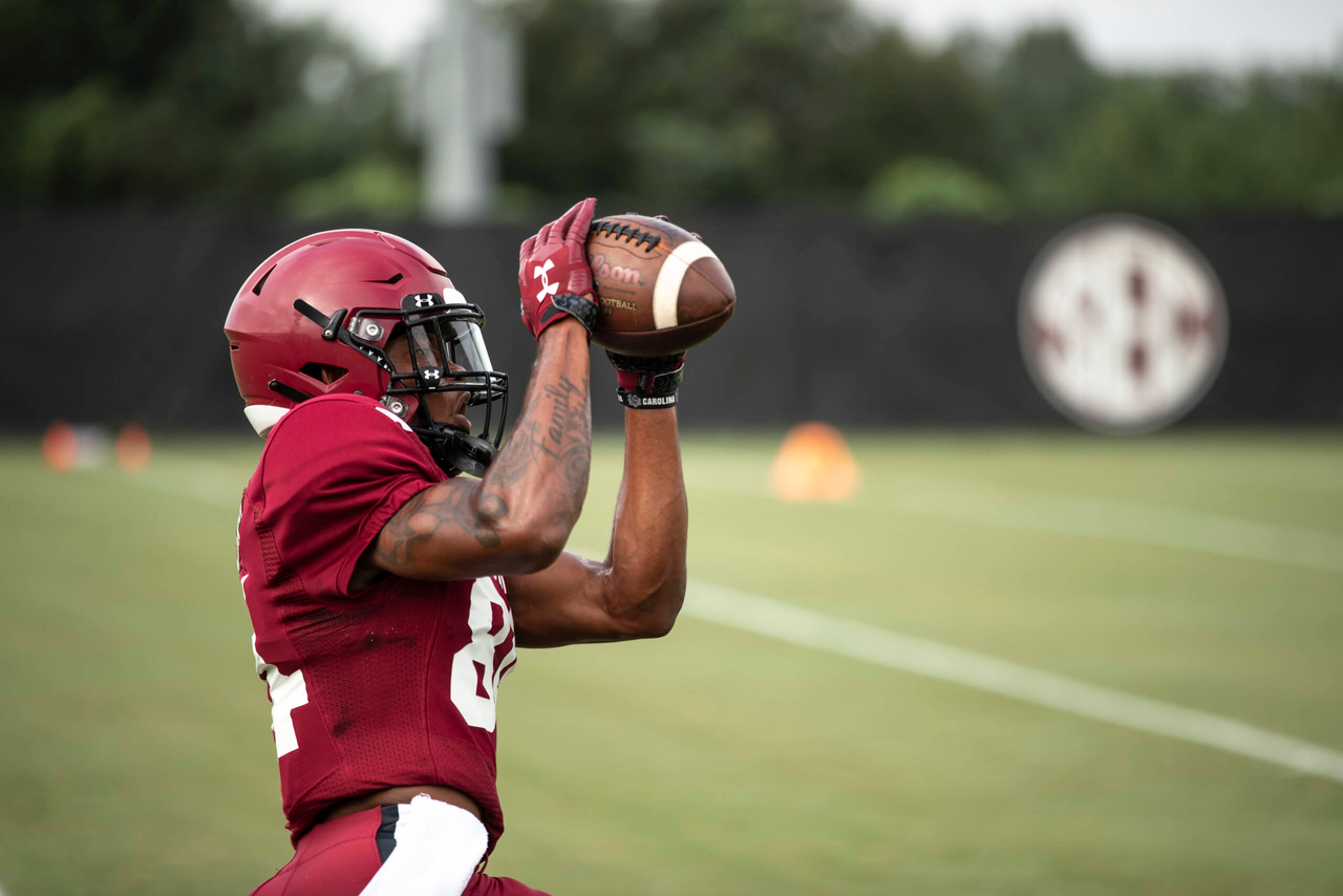 Rico Powers (84) | Tuesday, Sept. 1, 2020 | Ken & Cyndi Long Football Operations Center | Columbia, S.C. | Photos by South Carolina Athletics